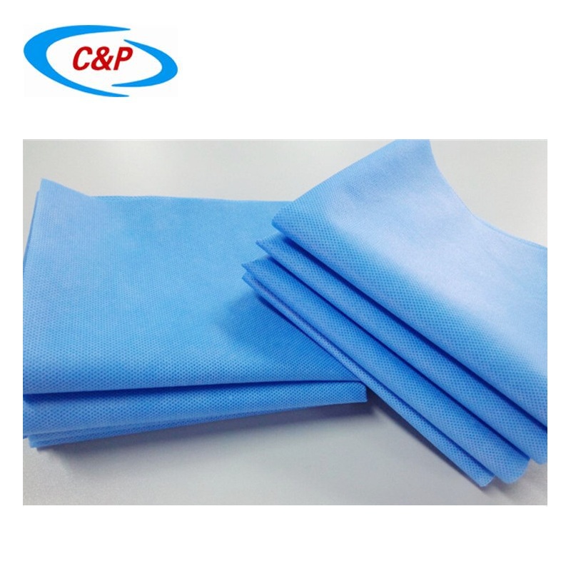 Cortina lisa simples descartável estéril azul não tecido com certificação CE para uso médico
