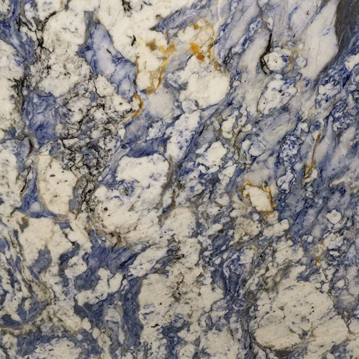 Bancada de cozinha de granito azul sem arranhões tamanho grande ou tampo de pedra personalizado
