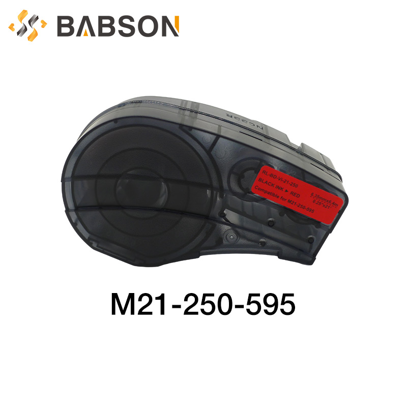 Compatível M21-250-595-YL para fita de etiqueta de vinil Brady preto sobre amarelo para fita de impressora de etiquetas Brady LAB
