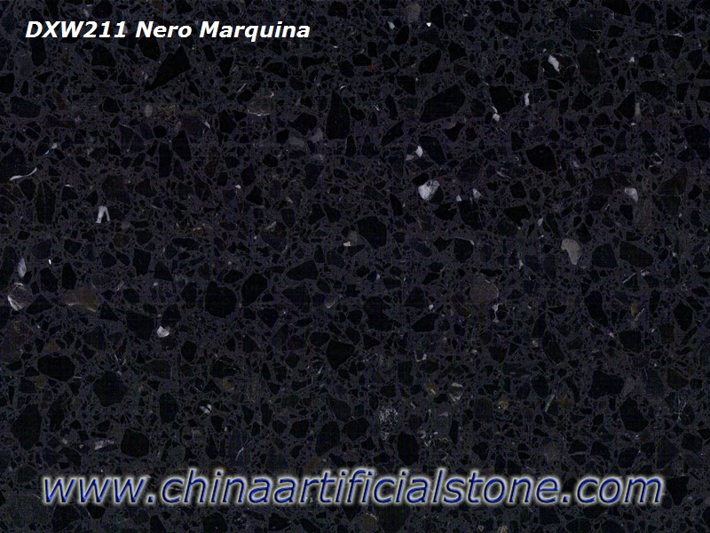 Nero Marquina Black Terrazzo Azulejos e Lajes DXW211
