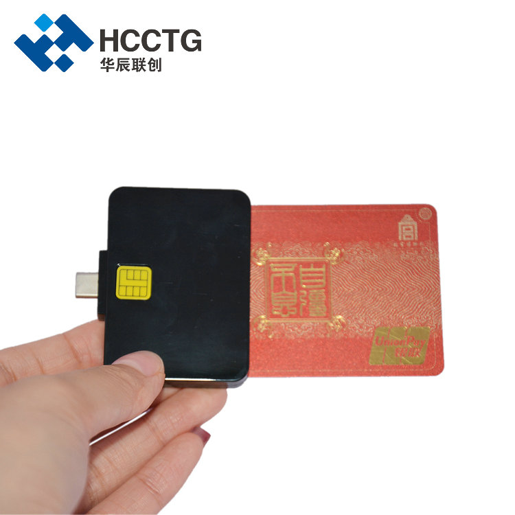Leitor de cartão inteligente USB tipo C de bolso CE ROHS Certificação DCR32
