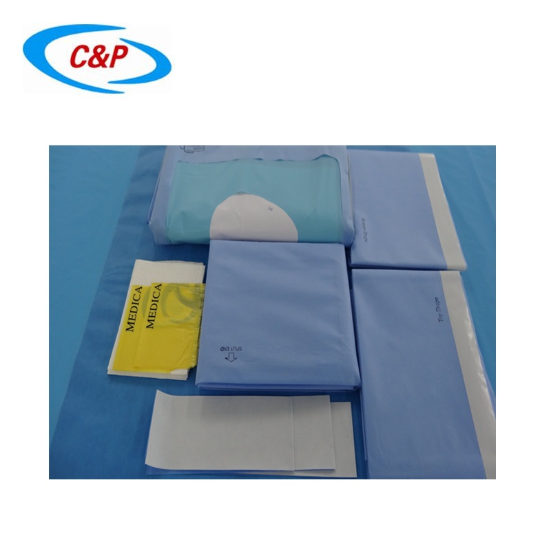 Pacote de cortina de quadril descartável estéril não tecido certificado CE para uso médico
