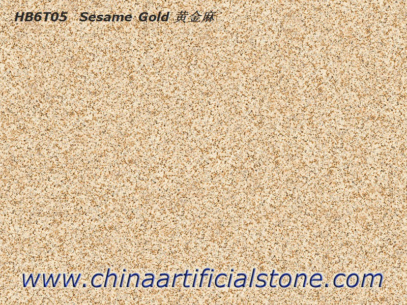 Pavers de porcelana telhas de gergelim ouro G682 aparência de granito
