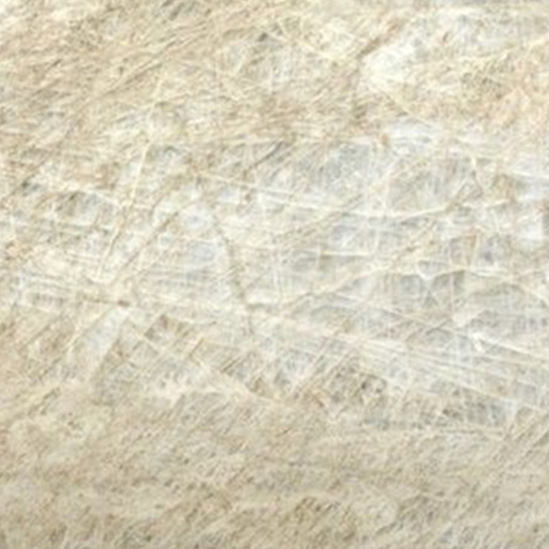 Placa de mármore branco-bege Cristallo quartzito do Brasil
