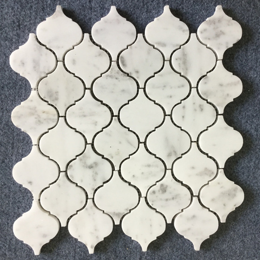 Lanterna Arabesco Matt White Mosaic