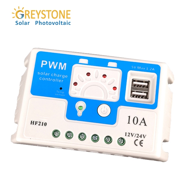 Modos de controle de carga múltipla Greystone Controlador solar PWM
