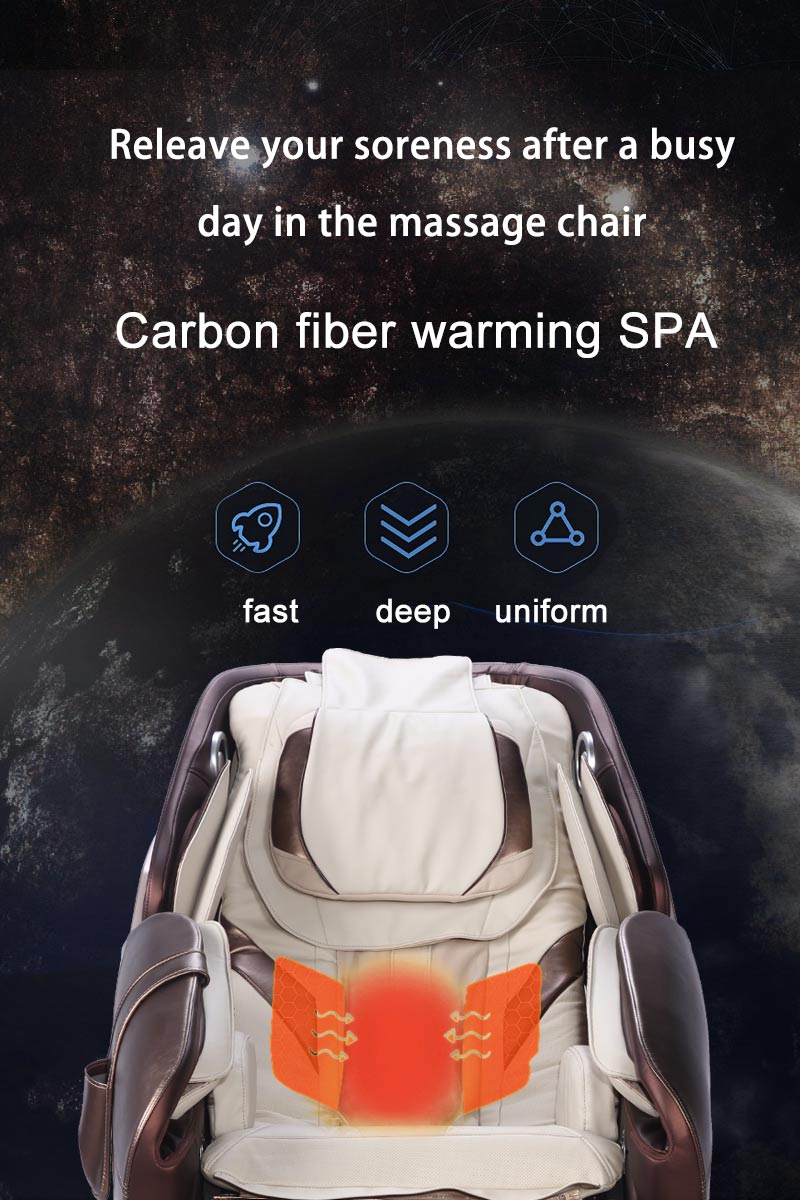 Cadeira de massagem com aquecimento por luz infravermelha constante