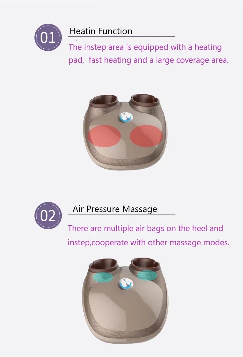 Função massageador de pés para amassar