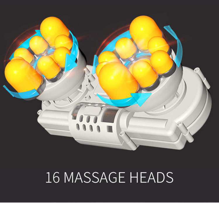 16 cabeças massageadoras