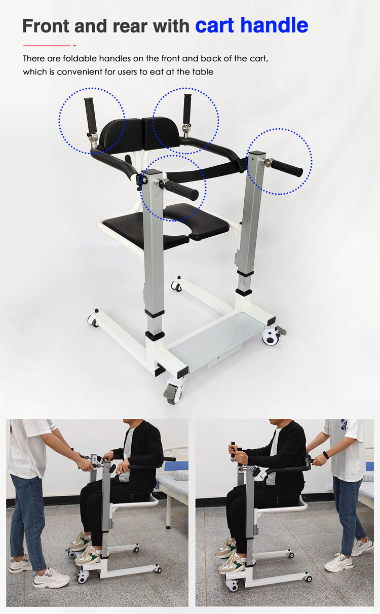 transferir cadeira elevatória para paciente
