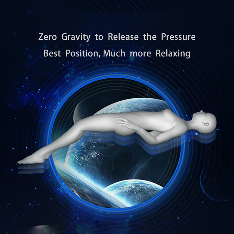 Cadeira de massagem de gravidade zero ajustável em posição