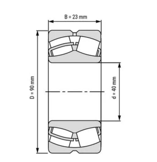 21308CC Dimensão do Rolamento